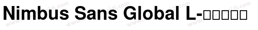 Nimbus Sans Global L字体转换